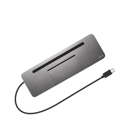 8. i-tec Metal C31FLATDOCKPDPRO stacja dokująca Przewodowa USB 3.2 Gen 1 (3.1 Gen 1) Type-C Szary