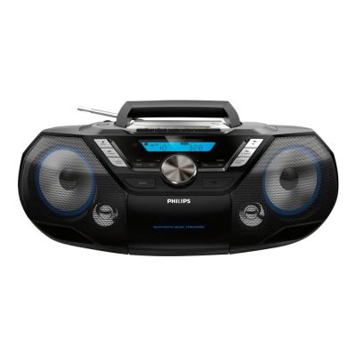 Philips AZB798T/12 przenośny system stereo Analogowe i cyfrowe 12 W DAB, DAB+, FM Czarny Odtwarzacz mp3
