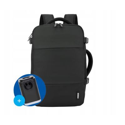 11. Plecak Podróżny Kabinowy z pompką NOVEEN CTB500 Black 40x20x25