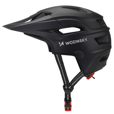 5. Kask rowerowy fullface Wozinsky z odpinanym daszkiem lekki 57-62 cm - czarny