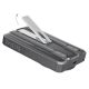 7. Powerbank Dudao K29 10000mAh PD 20W z MagSafe z metalową obudową, podstawką i wbudowanymi kablami USB-C/Lightning - srebrny