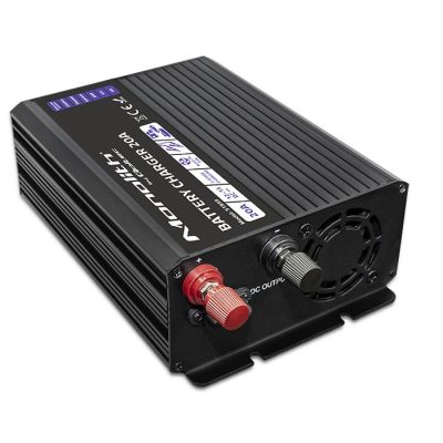12. Qoltec Inteligentna ładowarka Monolith do akumulatorów LiFePO4 AGM GEL SLA, 20A, 12V