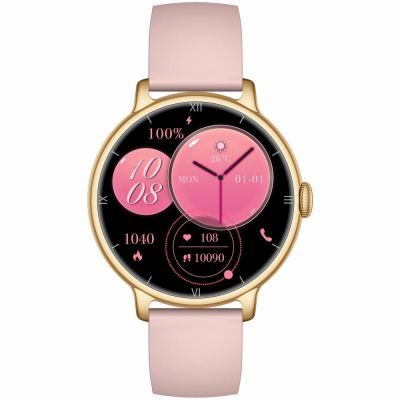 7. Smartwatch Gravity Złoty Pasek + Bransoleta GT33-1