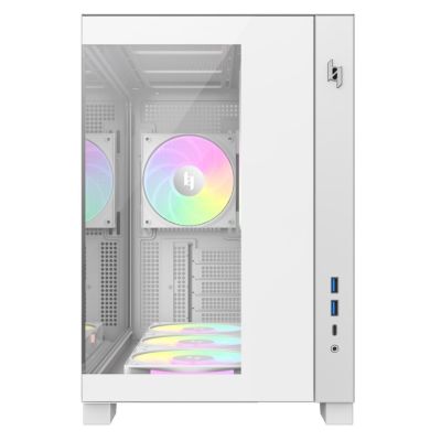 18. GameMax NEX C33 WH zabezpieczenia & uchwyty komputerów Biały