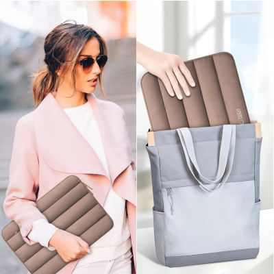 12. Torba Tech-Protett Fluffy na laptopa 13-14 - brązowa