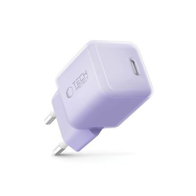 2. Ładowarka sieciowa Tech-Protect NCM25 USB-C PD 25W - fioletowa