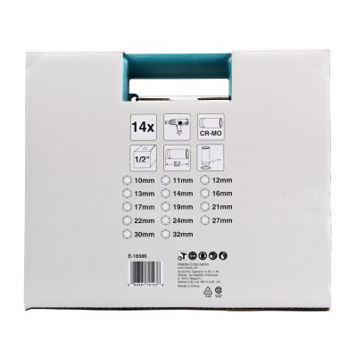 6. Makita E-16586 Gniazdo udarowe Wpływ socket set Czarny, Zielony