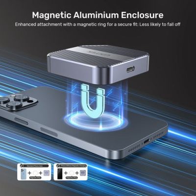 6. Obudowa dysku Unitek magnetyczna SolidForce Reefer USB-C do M.2 SSD (NVMe/SATA)