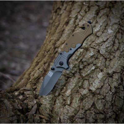 3. Nóż Commander Rescue 101 INC Black/Tan