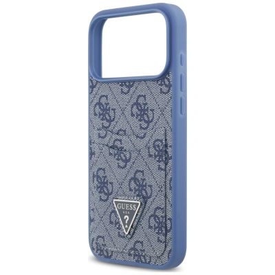 6. Etui Guess 4G nauble Card Triange na iPhone 18 Pro Max / 17 Pro Max - niebieskie