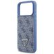 6. Etui Guess 4G nauble Card Triange na iPhone 18 Pro Max / 17 Pro Max - niebieskie