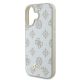 6. Etui Guess Peony Script Logo MagSafe na iPhone 16 - białe