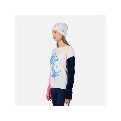 4. Sweter damski ROSSIGNOL W JCC SIGNAL RN niebieski