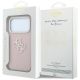 8. Etui Guess Grained & Big Resin Logo na iPhone 18 Pro / 17 Pro - różowe