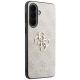 4. Etui Guess Leather 4G Metal Logo na Samsung Galaxy A57 5G - różowe