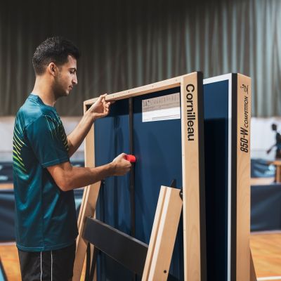 33. Stół do tenisa stołowego Cornilleau Competition 850 Wood ITTF 2024 118605