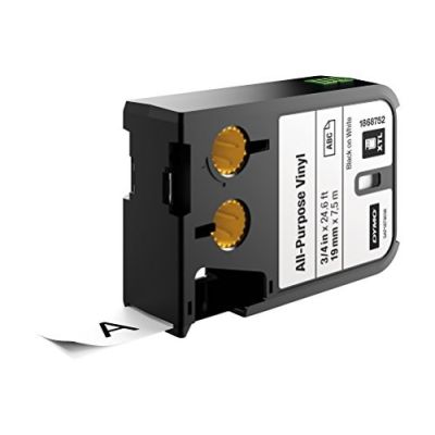 2. Taśma termotransferowa DYMO XTL winylowa permanentna/endlessly 19mm x 7m czarna