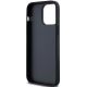 7. Etui DKNY Leather Mono Stripe & Metal Logo na iPhone 14 Pro Max - czarne