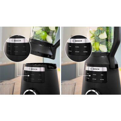 13. Blender kielichowy Bosch MMB6652B Serie 6 VitaPower (1800W; czarny)
