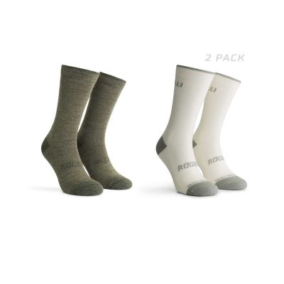 Rogelli skarpetki WOOL 2-pack wojsk/piask 40-43
