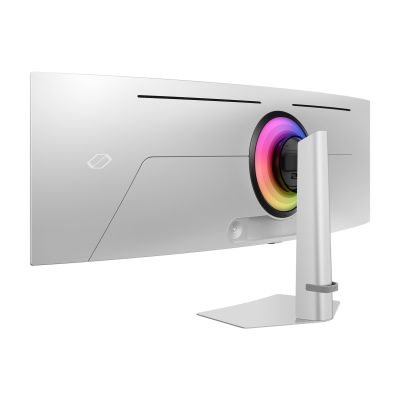 8. Samsung G93SC monitor komputerowy 124,5 cm (49") 5120 x 1440 px Dual QHD OLED Srebrny