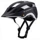 Kask rowerowy MTB Wozinsky z odpinanym daszkiem lekki 57-62 cm - czarno-srebrny