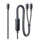Kabel Baseus Flash 4 140W 2w1 USB-C do USB-C + USB-C 1.5 m - czarny