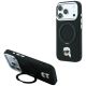 Etui Karl Lagerfeld with Ring Stand 360 Karl Head Pin MagSafe na iPhone 18 Pro / 17 Pro - czarne