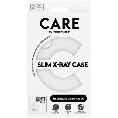 4. Etui CARE by PanzerGlass Fashion X-Ray na Samsung Galaxy A36 5G - przezroczyste
