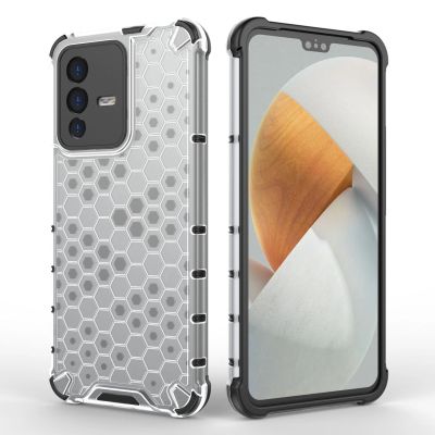 9. Honeycomb etui pancerny pokrowiec z żelową ramką Vivo V23 5G czarny