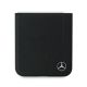 5. Etui Mercedes Leather Wood Imitation MagSafe na Samsung Galaxy Z Flip 6 - czarne