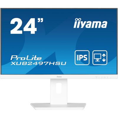 2. Iiyama TFT XUB2497HSU IPS 24'' HDMI/DP/2xUSB/hoev/weiß - Płaski ekran - 60.5 cm