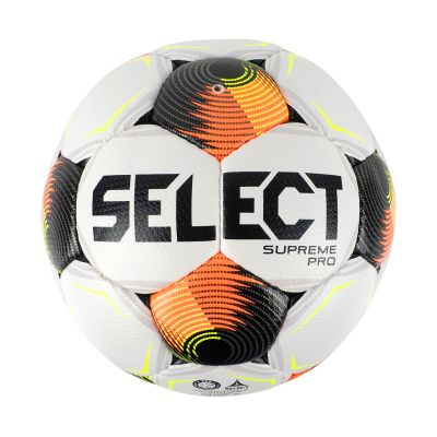 2. Piłka nożna Select Supreme Pro FIFA Basic biało-czarno-pomarańczowa 1001356/111148