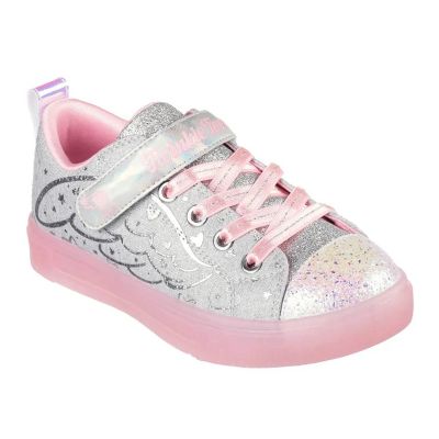 4. Buty Skechers S Lights Twinkle Sparks Heather Magic Jr 314703L-GYPK