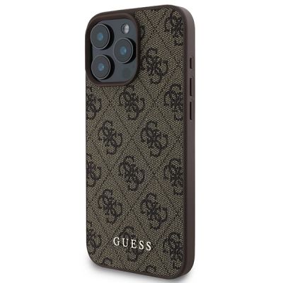 2. Etui Guess 4G Classic na iPhone 16 Pro Max - brązowe