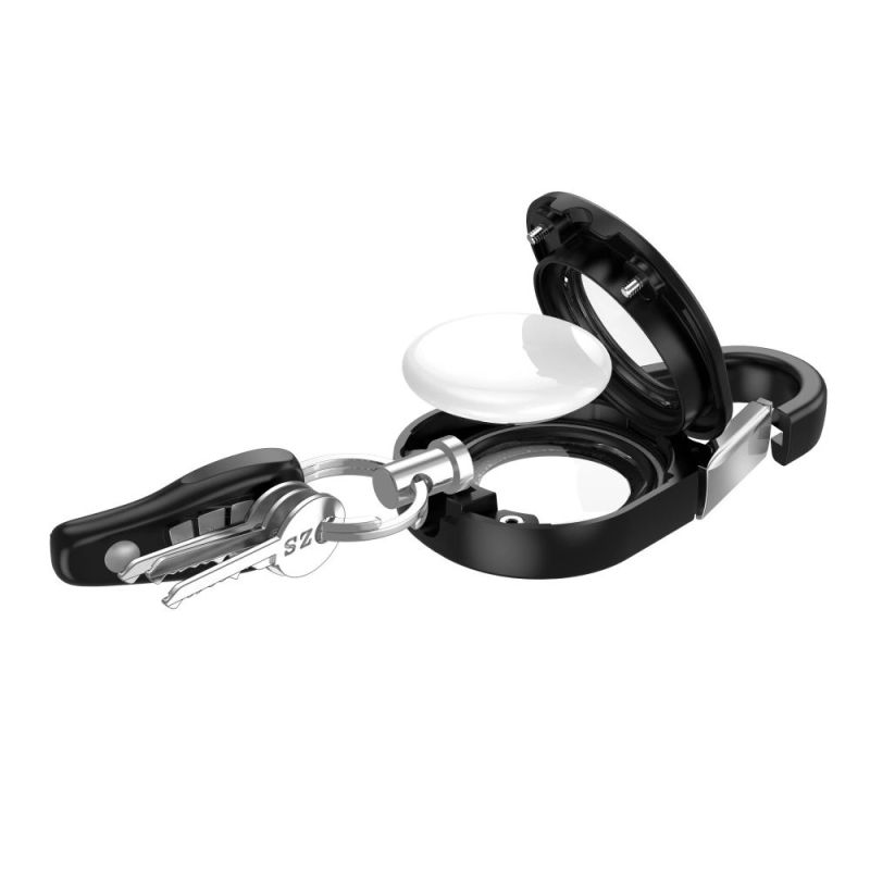 5. Etui Tech-Protect Slidelock Carabiner Keychain na Apple AirTag 1 / 2 - czarne