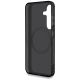 7. Etui AMG Double Layer Rhombs MagSafe na Samsung Galaxy S25 - czarno-czerwone