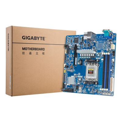 9. Płyta główna Gigabyte MC13-LE0 1x AM5 AMD Epyc 4004/Ryzen 7000 B650E (4xDIMM, 4x SATA, 1xM.2, 2x1Gbe, IPMI, mATX)