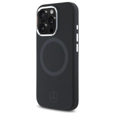 2. Etui Mercedes Silicone Tonal Logo MagSafe na iPhone 16 Pro - czarne
