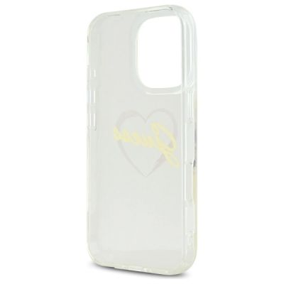 7. Etui Guess IML Heart na iPhone 16 Pro - przezroczyste