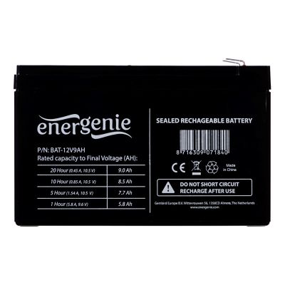 3. Akumulator uniwersalny GEMBIRD BAT-12V9AH (12V DC; 9000mAh)