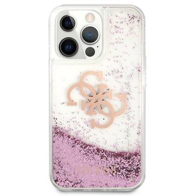 3. Guess GUHCP13XLG4GPI iPhone 13 Pro Max 6,7" różowy/pink hardcase 4G Big Liquid Glitter