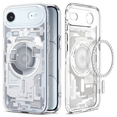 Etui Spigen Ultra Hybrid MagSafe na iPhone 17 Air Zero One - białe