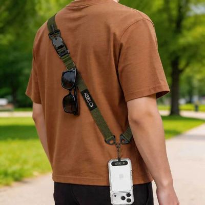 6. Smycz do telefonu Tech-Protect C9S Rope Crossbody - zielona