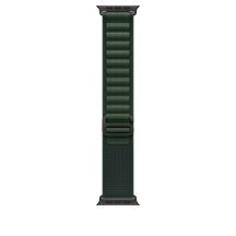Pasek Apple Watch Alpine Loop Armband für Watch Ultra 49mm Dunkelgrün / Titan schwarz (S)