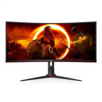 10. Monitor AOC 34"/ CU34G2XP BK 2xHDMI 2xDP 5xUSB