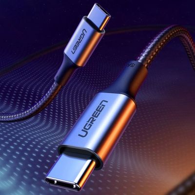 13. Kabel Ugreen US316 70429 USB-C - USB-C PD QC FCP 100W 5A 480Mb/s 2m - szary