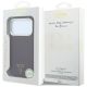 8. Etui Guess Grained Triangle Logo MagSafe na iPhone 18 Pro / 17 Pro - burgundowe