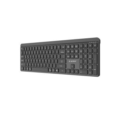 3. GEMBIRD BEZPRZEWODOWY ZESTAW KLAWIATURY + MYSZ SLIM PRO BUSINESS, DUAL MODE, 2,4 GHZ + BT, UKŁAD US, KOLOR CZARNY