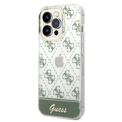 2. Etui Guess 4G Pattern Script na iPhone 14 Pro Max - khaki